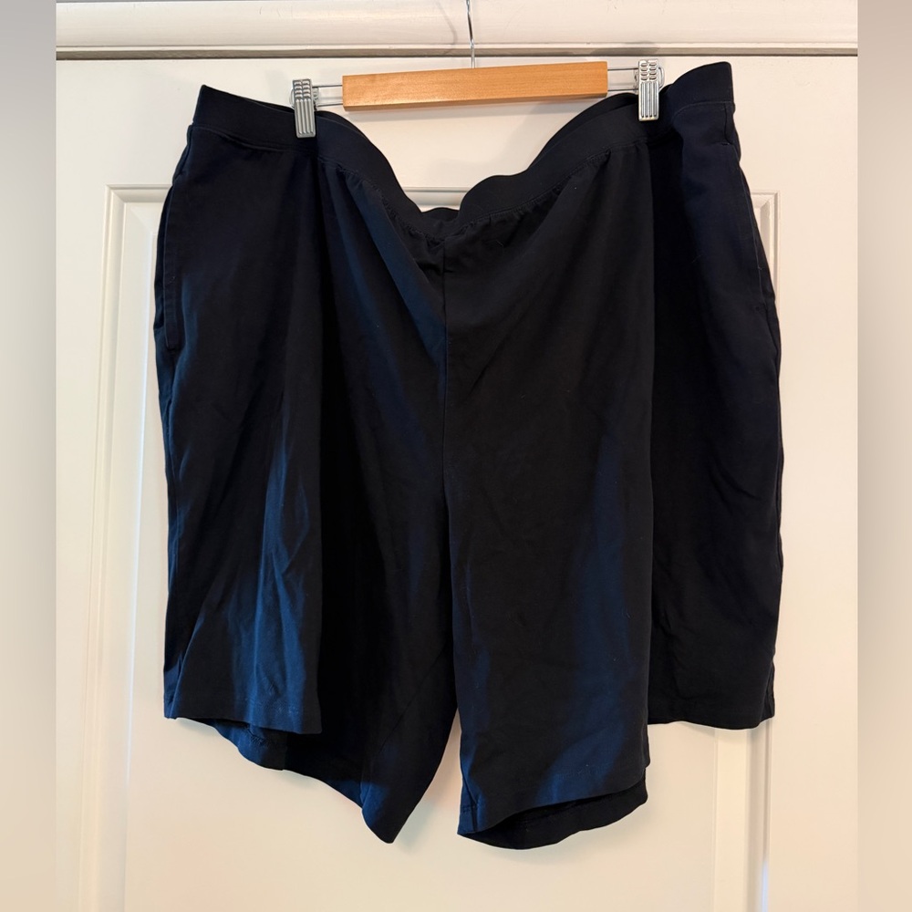 Catherines Black Knit Shorts